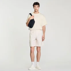 Homme SANDRO Bermuda En Matière Technique