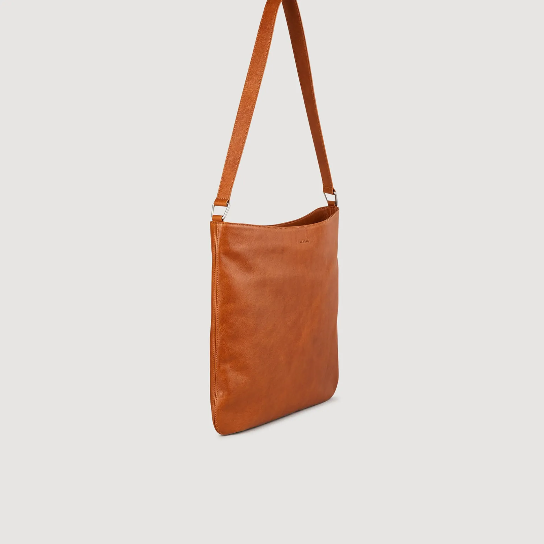Homme SANDRO Besace En Cuir Grainé