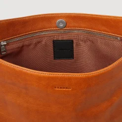 Homme SANDRO Besace En Cuir Grainé
