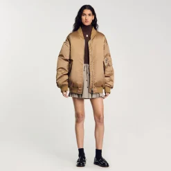 Femme SANDRO Blouson Bomber Satiné