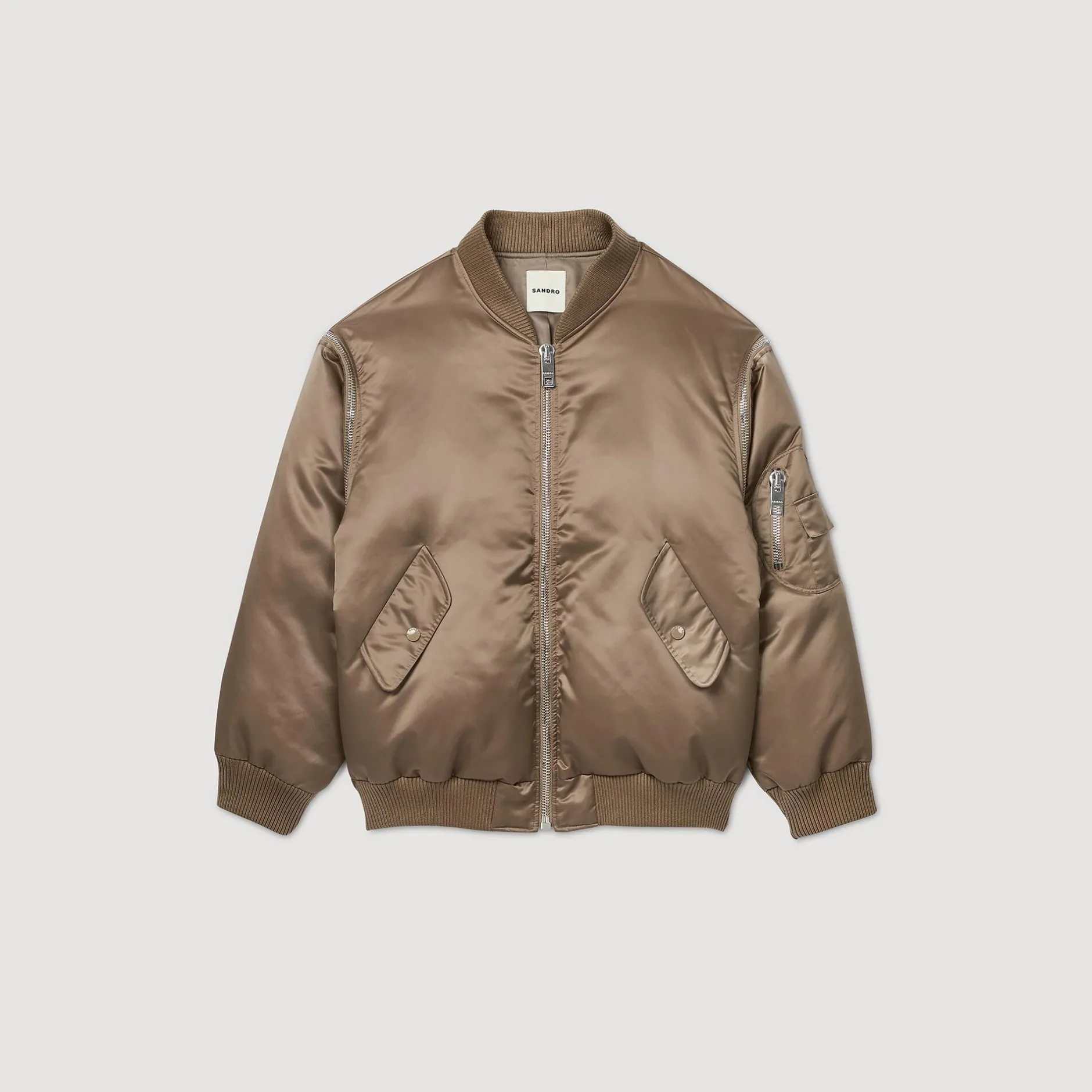 Femme SANDRO Blouson Bomber Satiné