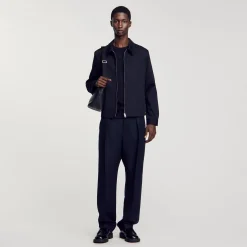 Homme SANDRO Blouson En Coton