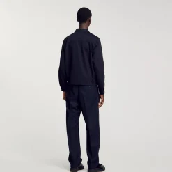 Homme SANDRO Blouson En Coton