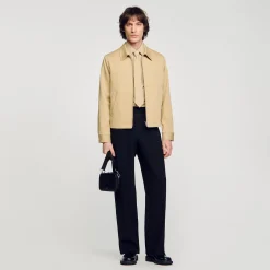 Homme SANDRO Blouson En Coton
