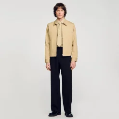 Homme SANDRO Blouson En Coton