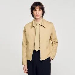 Homme SANDRO Blouson En Coton
