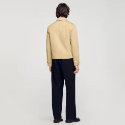 Homme SANDRO Blouson En Coton