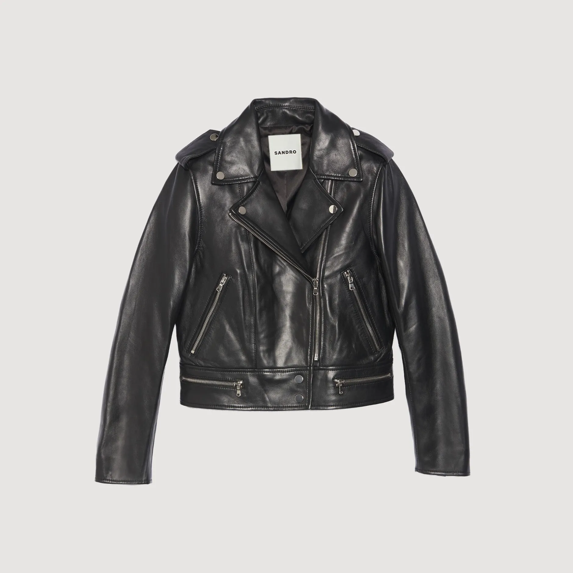 Femme SANDRO Blouson En Cuir