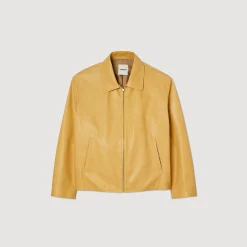 Homme SANDRO Blouson En Cuir