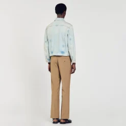 Homme SANDRO Blouson En Délavé