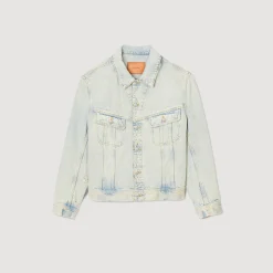 Homme SANDRO Blouson En Délavé