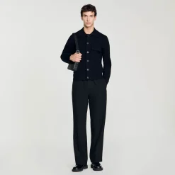 Homme SANDRO Blouson En Maille