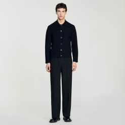 Homme SANDRO Blouson En Maille