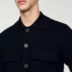 Homme SANDRO Blouson En Maille