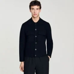 Homme SANDRO Blouson En Maille