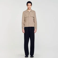 Homme SANDRO Blouson En Maille