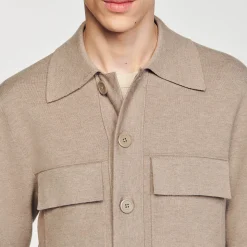 Homme SANDRO Blouson En Maille