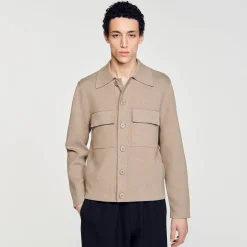 Homme SANDRO Blouson En Maille