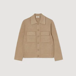 Homme SANDRO Blouson En Maille