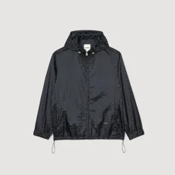Homme SANDRO Blouson En Nylon Square Cross