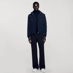 Homme SANDRO Blouson En Tissu Technique