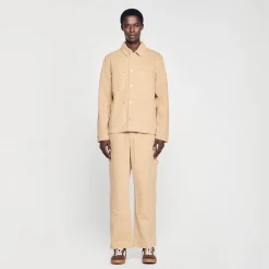 Homme SANDRO Blouson Worker En Denim