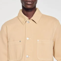 Homme SANDRO Blouson Worker En Denim