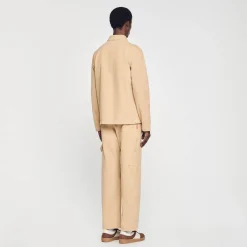 Homme SANDRO Blouson Worker En Denim