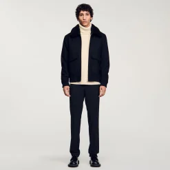 Homme SANDRO Blouson Zippé