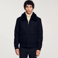 Homme SANDRO Blouson Zippé