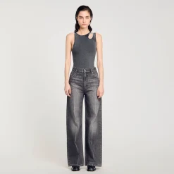 Femme SANDRO Body à épaule Strassée