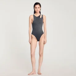 Femme SANDRO Body à épaule Strassée