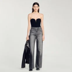 Femme SANDRO Body Bustier En Maille