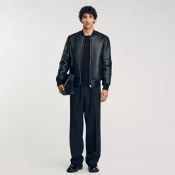 Homme SANDRO Bomber En Shearling