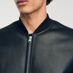 Homme SANDRO Bomber En Shearling