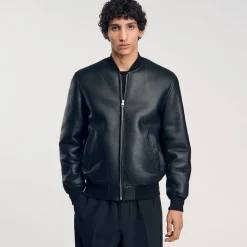 Homme SANDRO Bomber En Shearling