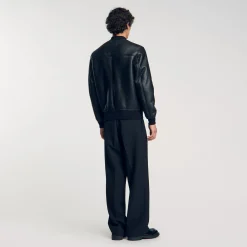 Homme SANDRO Bomber En Shearling