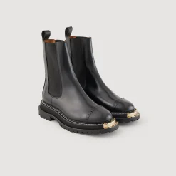 Femme SANDRO Bottines à Semelle Crantée