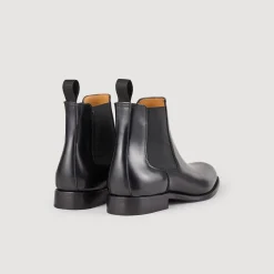 Homme SANDRO Bottines Chelsea En Cuir