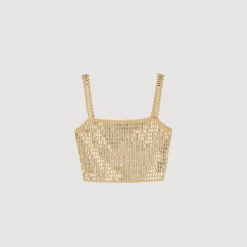 Femme SANDRO Brassière à Strass