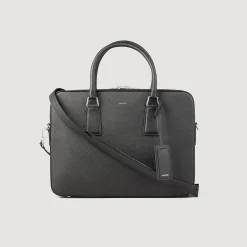 Homme SANDRO Briefcase Slim En Cuir Reconstitué
