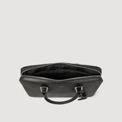 Homme SANDRO Briefcase Slim En Cuir Reconstitué