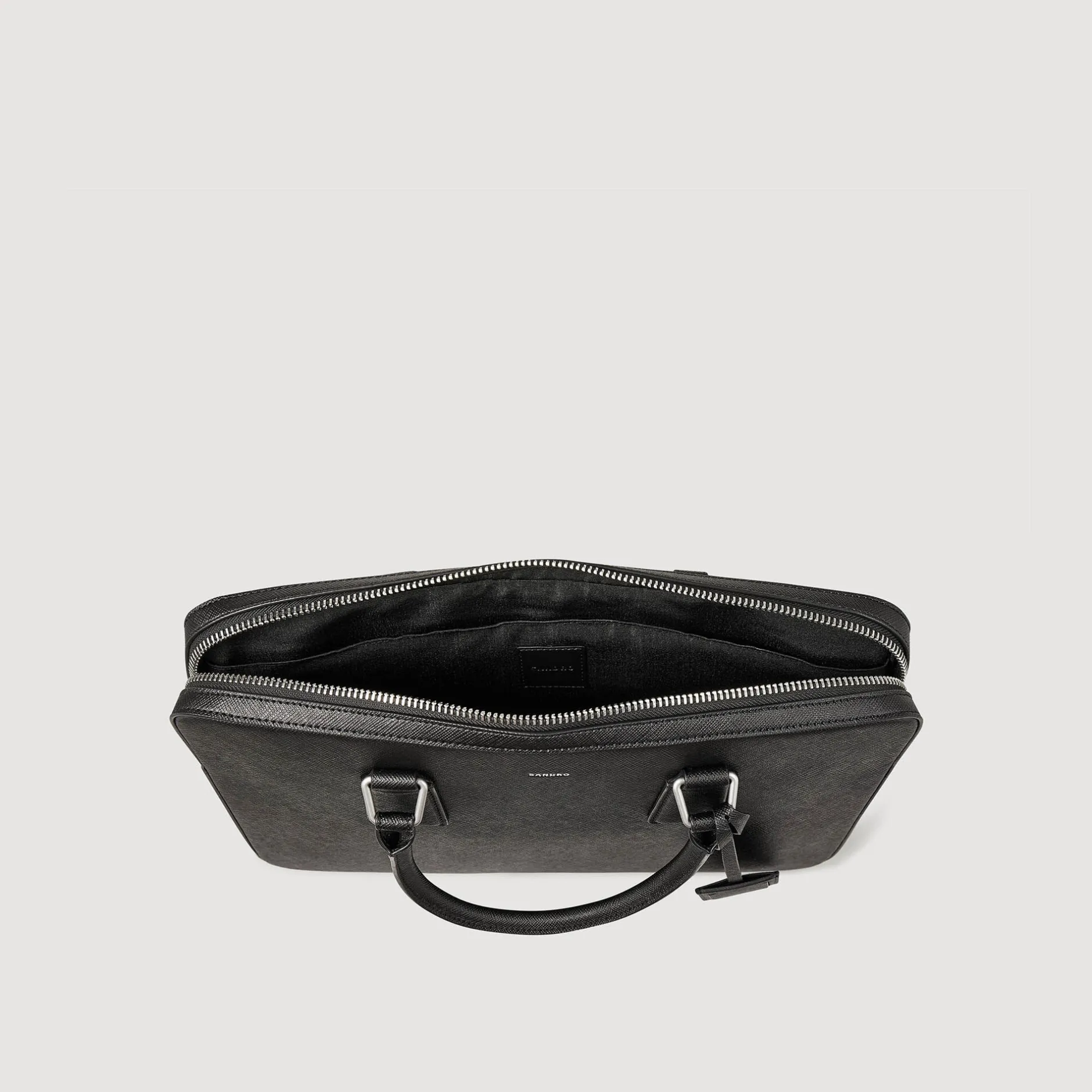 Homme SANDRO Briefcase Slim En Cuir Reconstitué