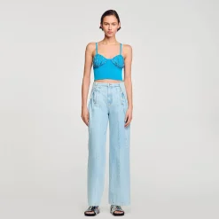 Femme SANDRO Bustier à Strass Coquillages