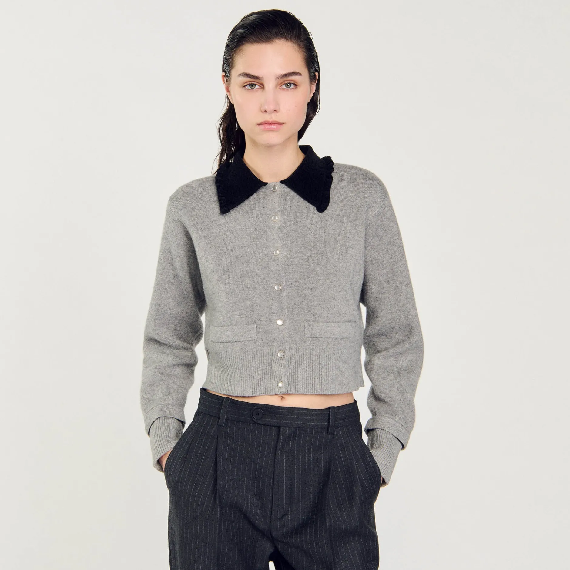 Femme SANDRO Cardicoat Court
