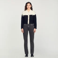 Femme SANDRO Cardicoat En Viscose Certifiée