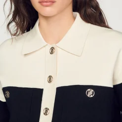 Femme SANDRO Cardicoat En Viscose Certifiée