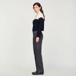 Femme SANDRO Cardicoat En Viscose Certifiée
