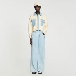 Femme SANDRO Cardicoat Oversize Bimatières