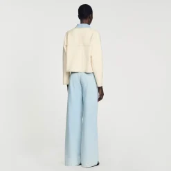 Femme SANDRO Cardicoat Oversize Bimatières